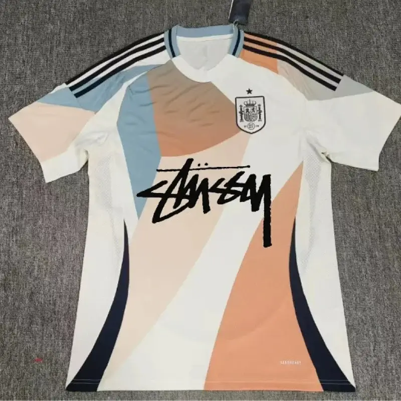 Stussy Green Football Jersey with Italia Badge