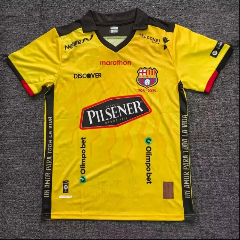 Barcelona SC Pink & White Jersey with Wing Sleeves