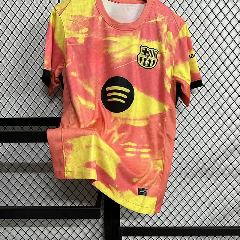 FC Barcelona White Jersey with Navy Trim