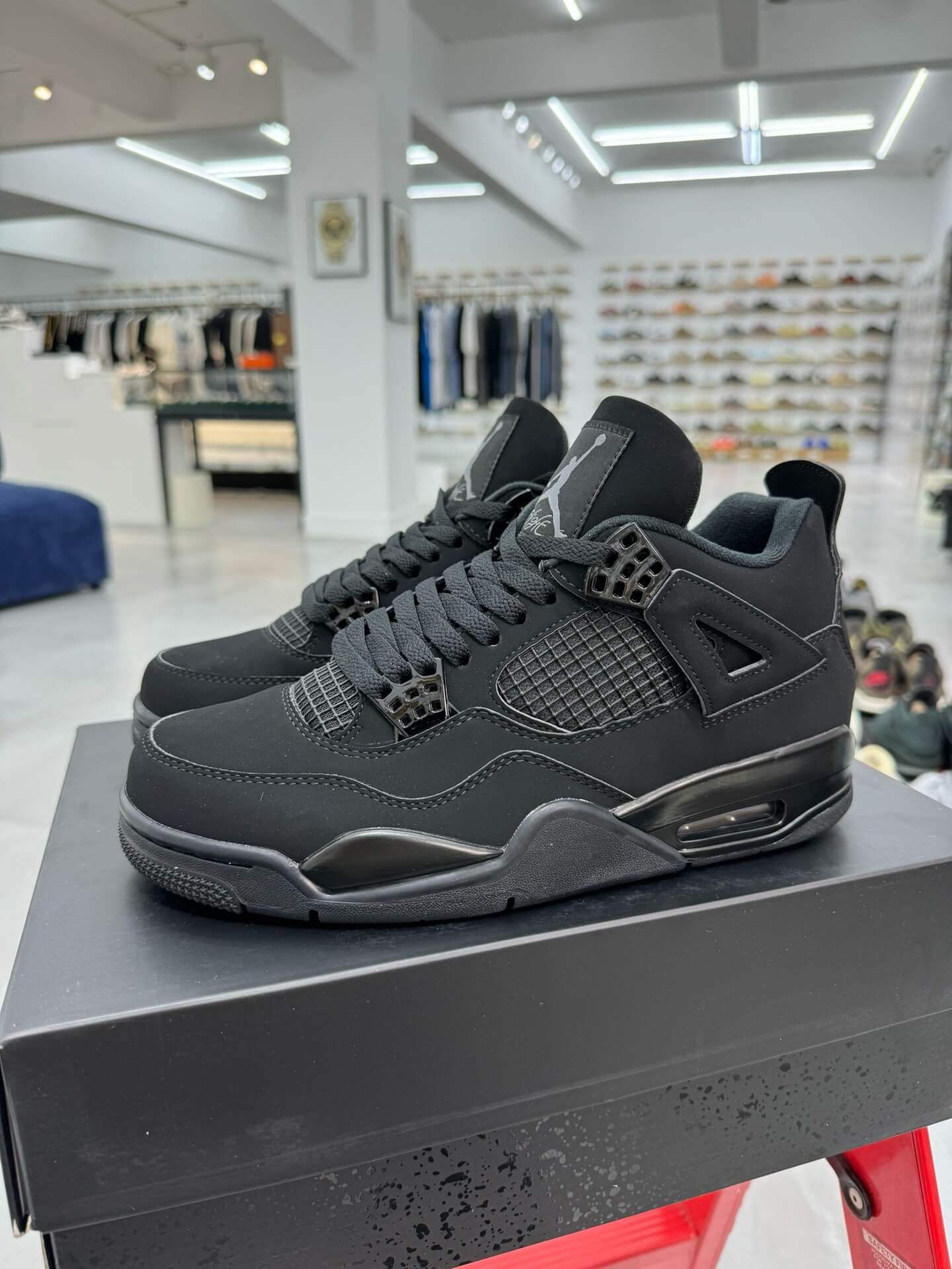 Air Jordan 4 Retro Triple Black Basketball Shoes