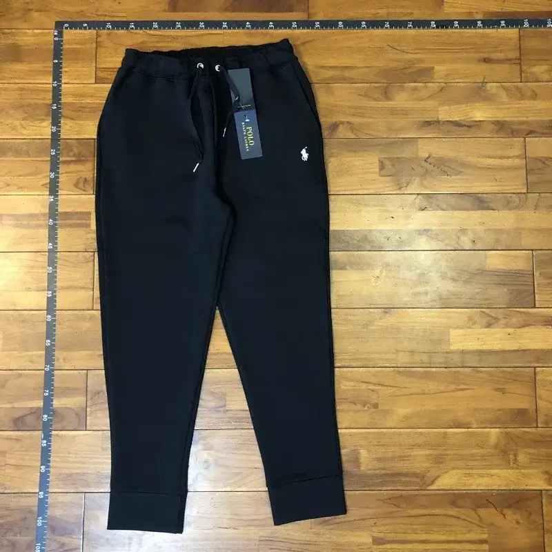 Polo Ralph Lauren  Black Drawstring Jogger Pants with Embroidered Logo