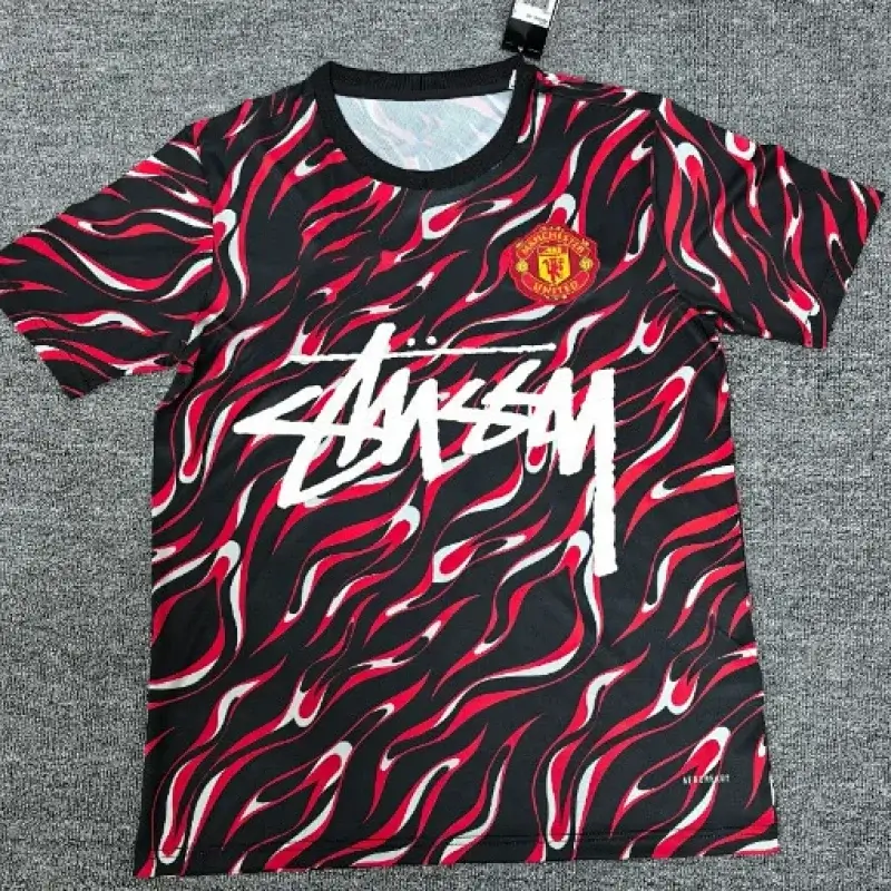 Stussy White Soccer Jersey: Graffiti & Mesh