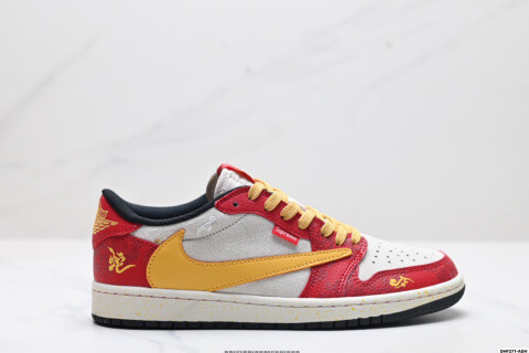 Nike Air Jordan 1 Low Travis Scott DIY Custom Basketball Shoes