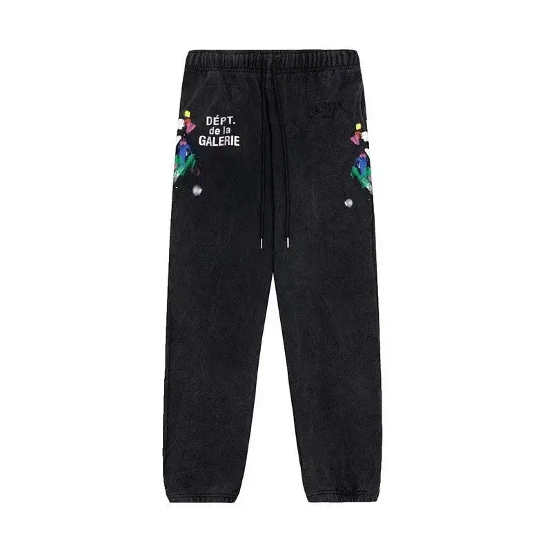 DÉPT. de la GALERIE Black Graphic - Print Drawstring Sweatpants