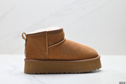 UGG Classic Mini Platform Suede Mid-Calf Warm Snow Boots