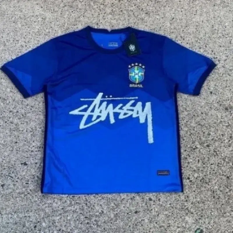 Stussy x Brazil Jersey with Graffiti Logo
