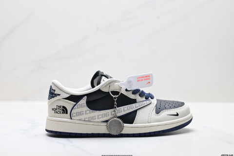 Nike Air Jordan 1 Travis Scott Reverse Hook Low-Top Basketball Shoes