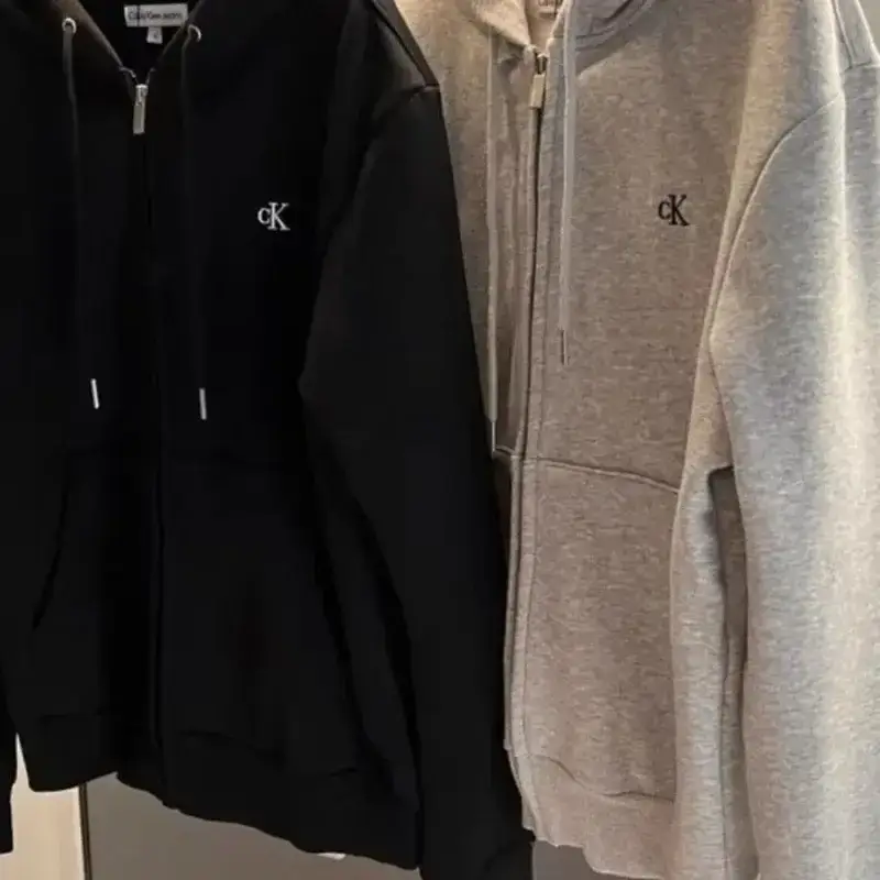 Calvin Klein Black & Gray Zip Hoodie