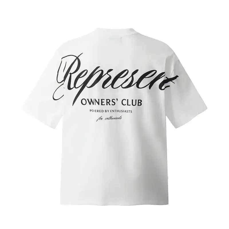 Represen White T-Shirt with Back "OWNERS’ CLUB" Text