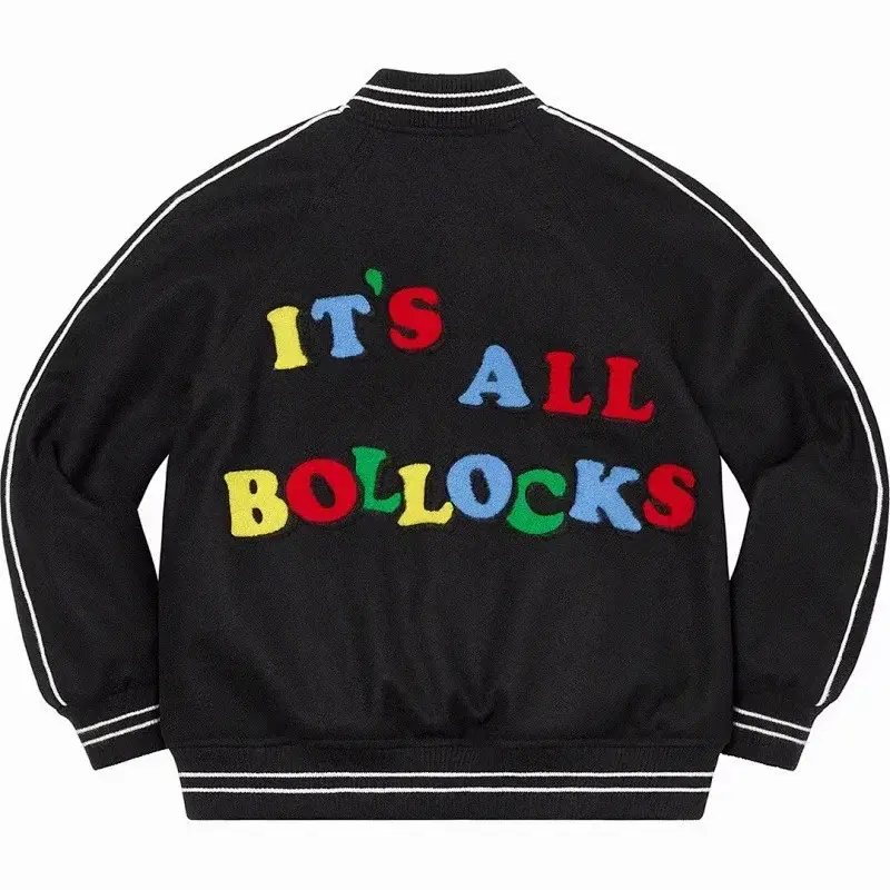 Supreme "IT'S ALL BOLLOCKS" Varsity Jacket