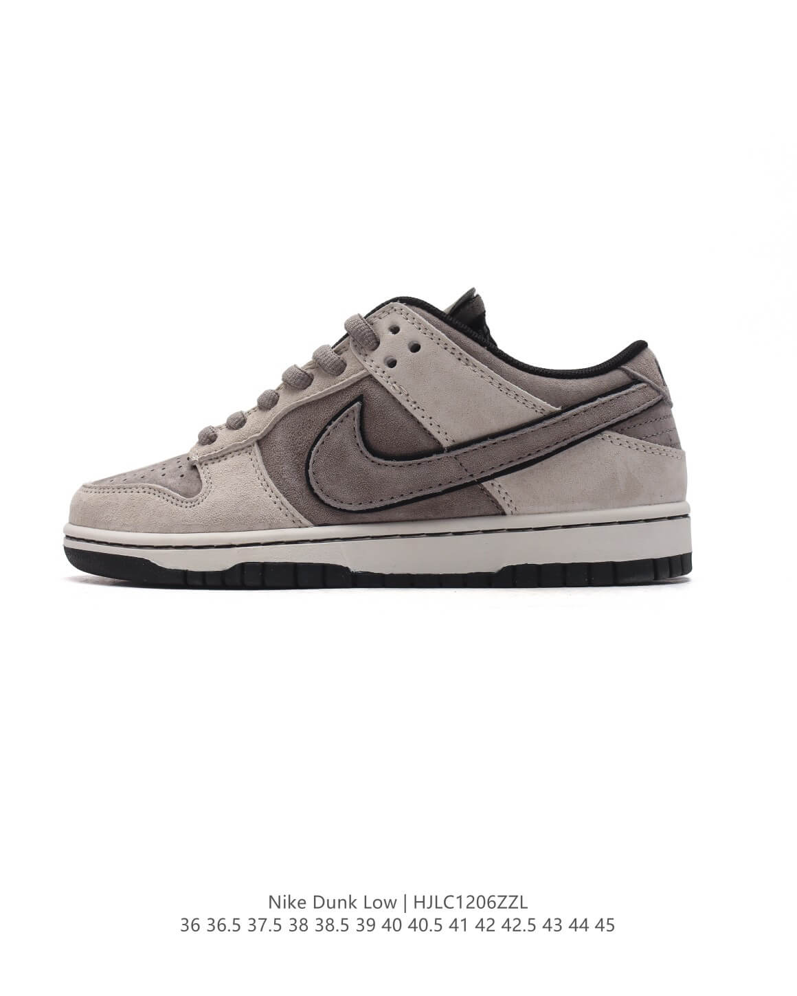 Nike Dunk Low Light Gray Suede Sneakers