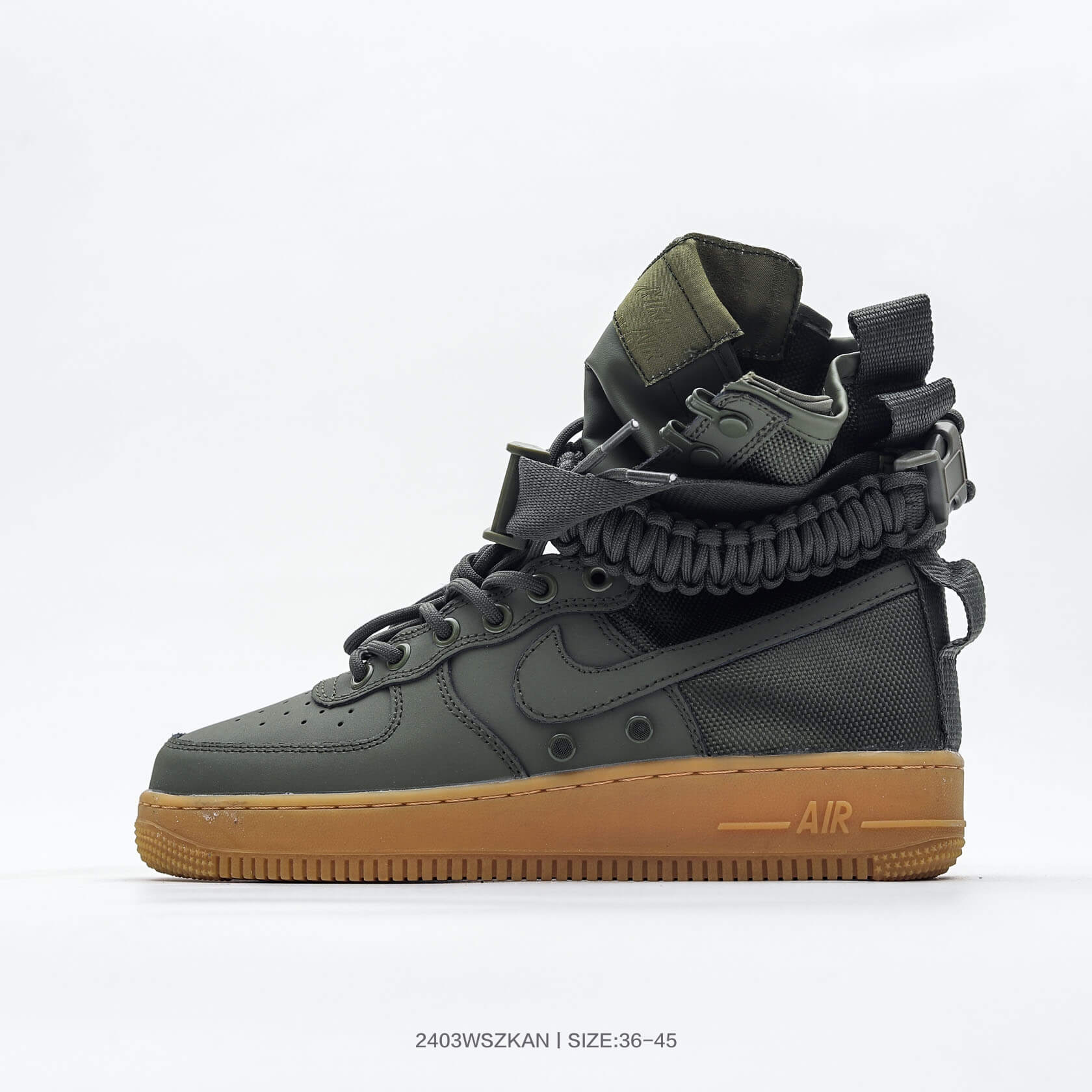 Nike Air Force 1 Olive Green High-Top Sneaker