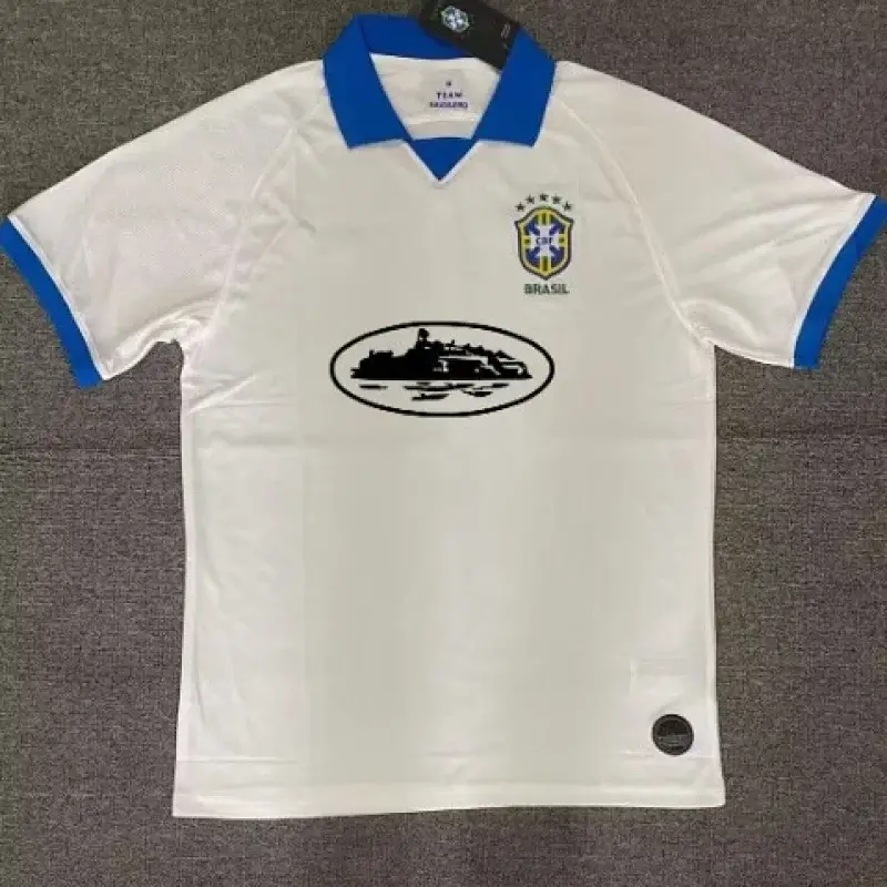 Corteiz Brazil Jersey with Blue Collar