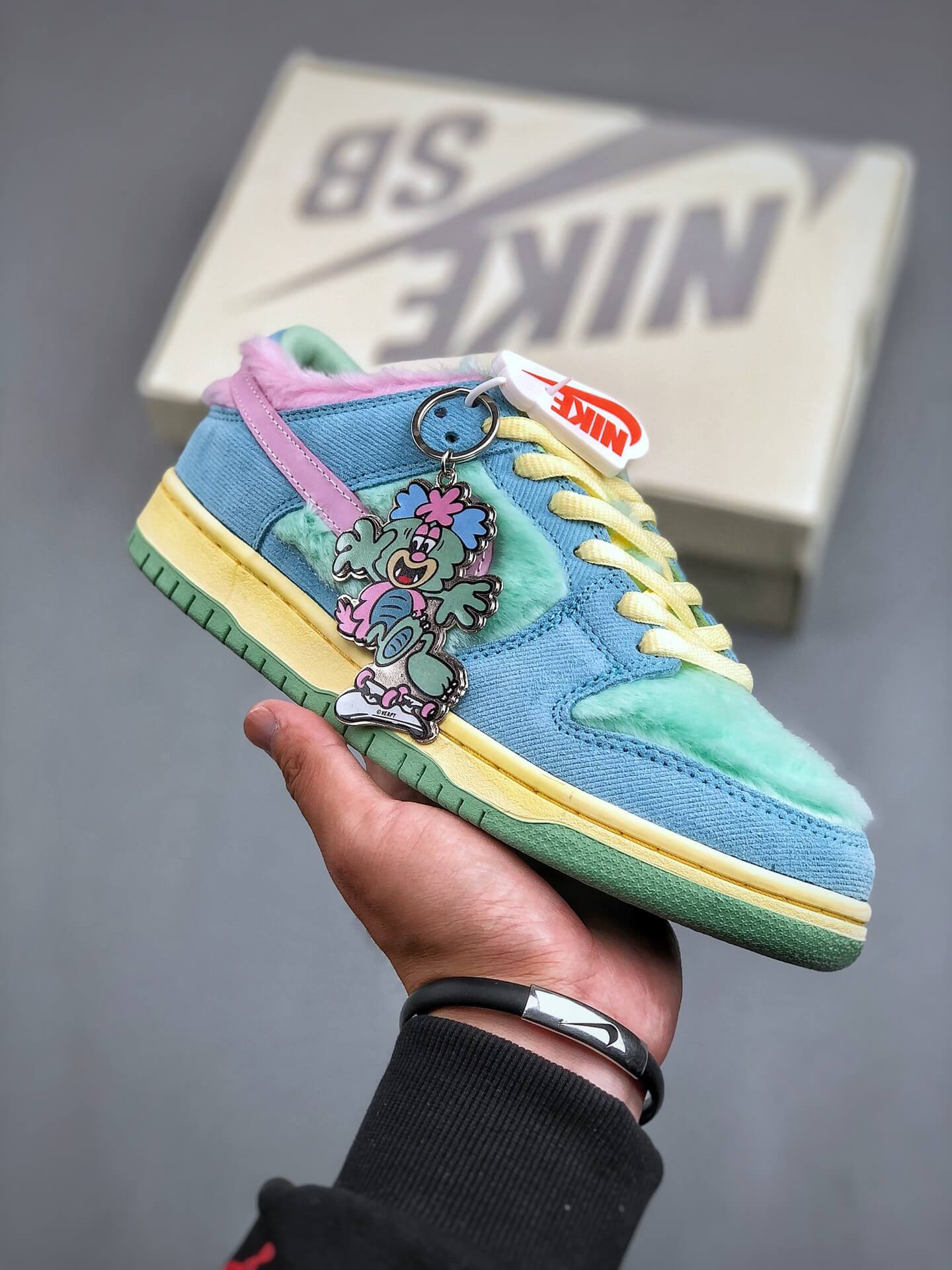 Nike SB Dunk Low Colorful Plush Detailed Sneaker