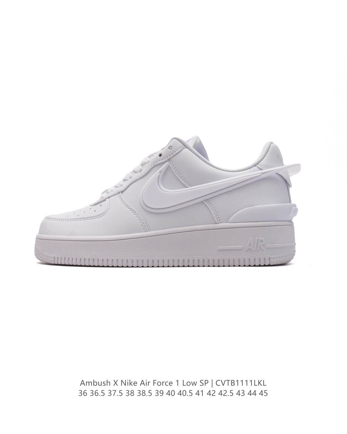 Ambush x Nike Air Force 1 Low SP All White Sneakers