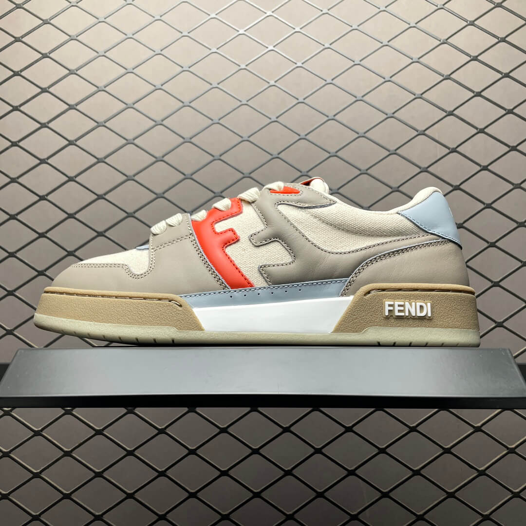 Fendi H Logo Color-Block Casual Sneakers