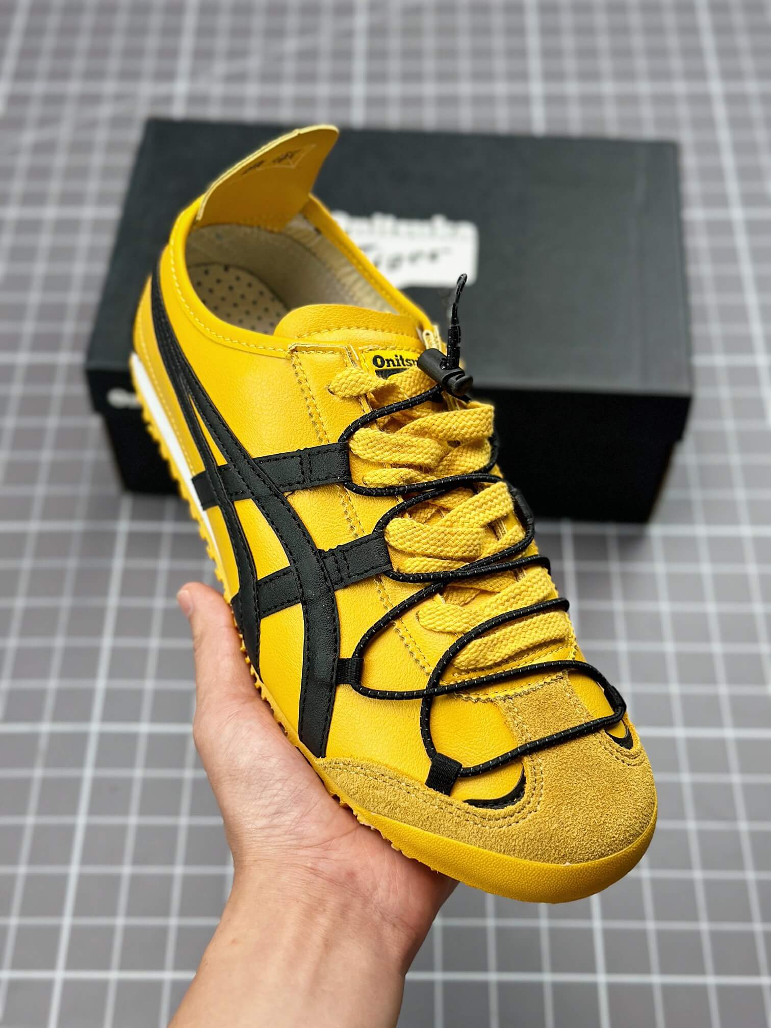Onitsuka Tiger Yellow & Black Casual Sneakers