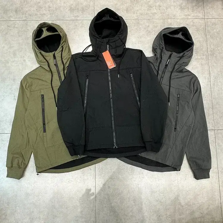 Casablanca Hooded Jackets (Olive, Black, Gray)