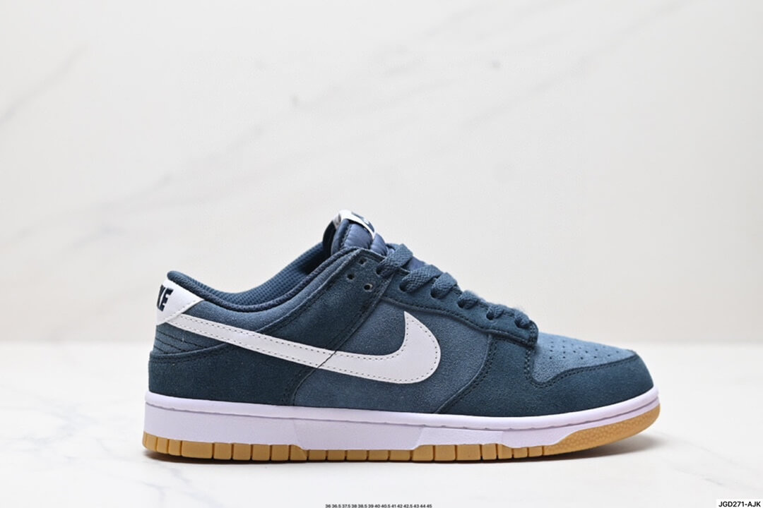 Nike Dunk Low Dark Blue White Gum Sole