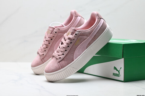 Puma Suede Platform Gold Sneakers