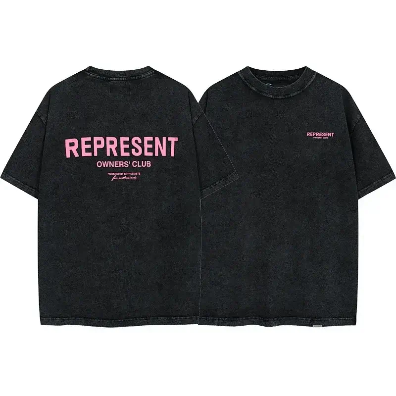 REPRESENT Washed Black T-Shirt