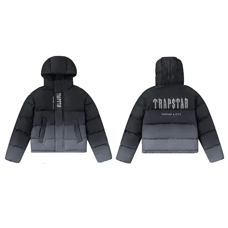 TRAPSTAR Black & Gray Puffer Jacket