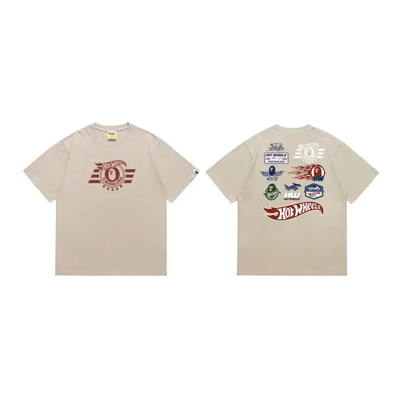 BAPE x Hot Wheels Beige Short Sleeve T - Shirt