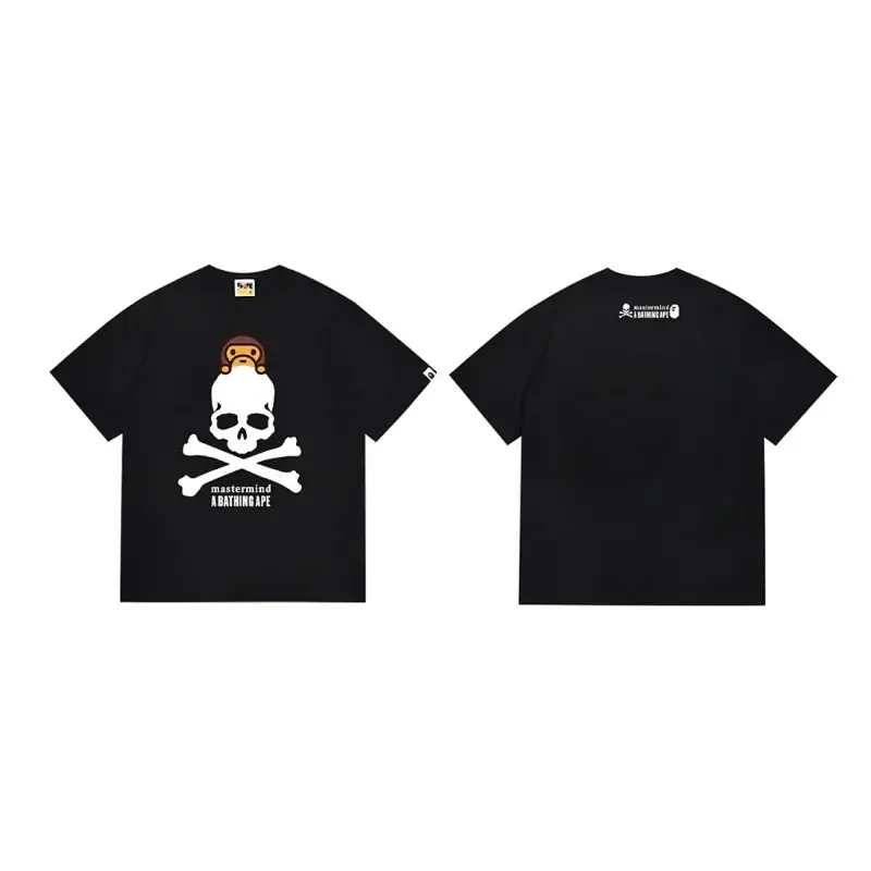 Black Skull Crossbones Baby Milo Graphic T - Shirt