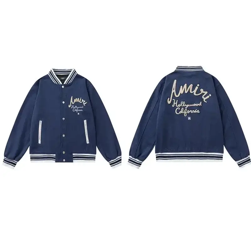 Amiri "Hollywood California" Embroidered Baseball Jacket