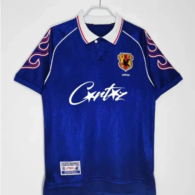 Gritz Japan Soccer Jersey Blue Collar & Sleeve