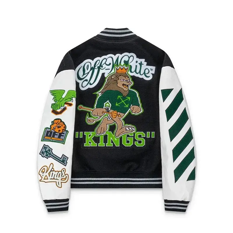 Off-White Embroidered Varsity Jacket