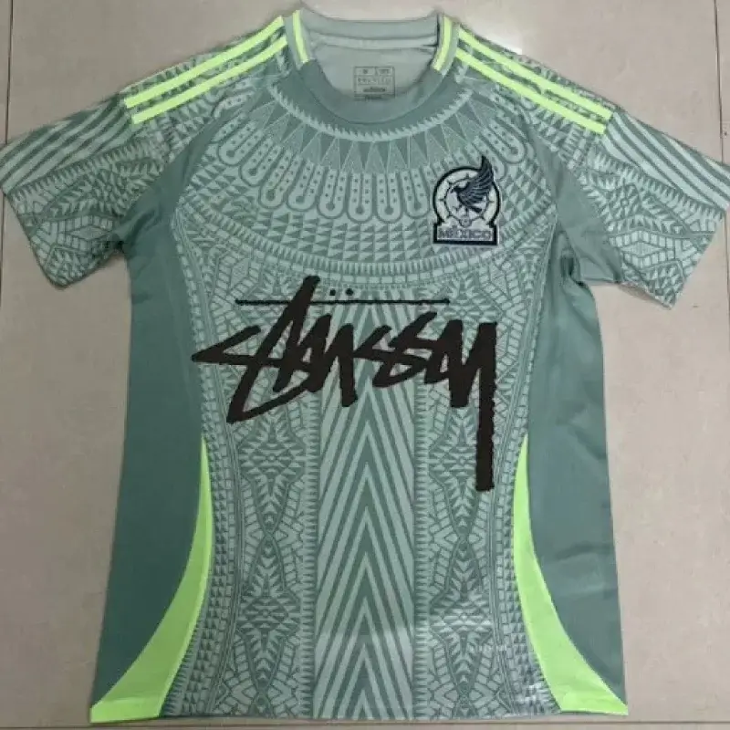 Stussy White T-Shirt: Black Rose & Real Madrid Logo