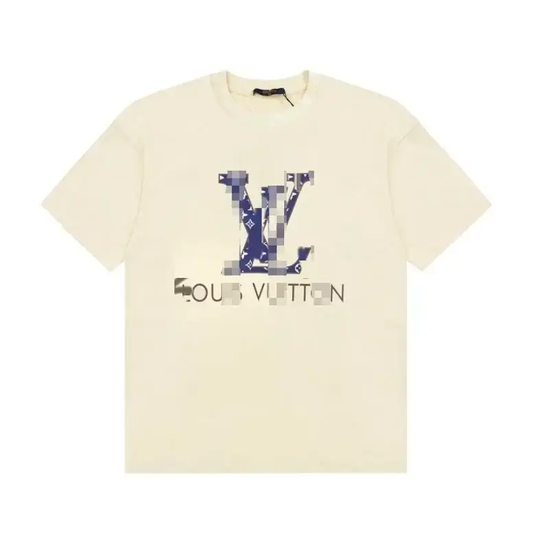 Louis Vuitton LV Logo Cream T-Shirt