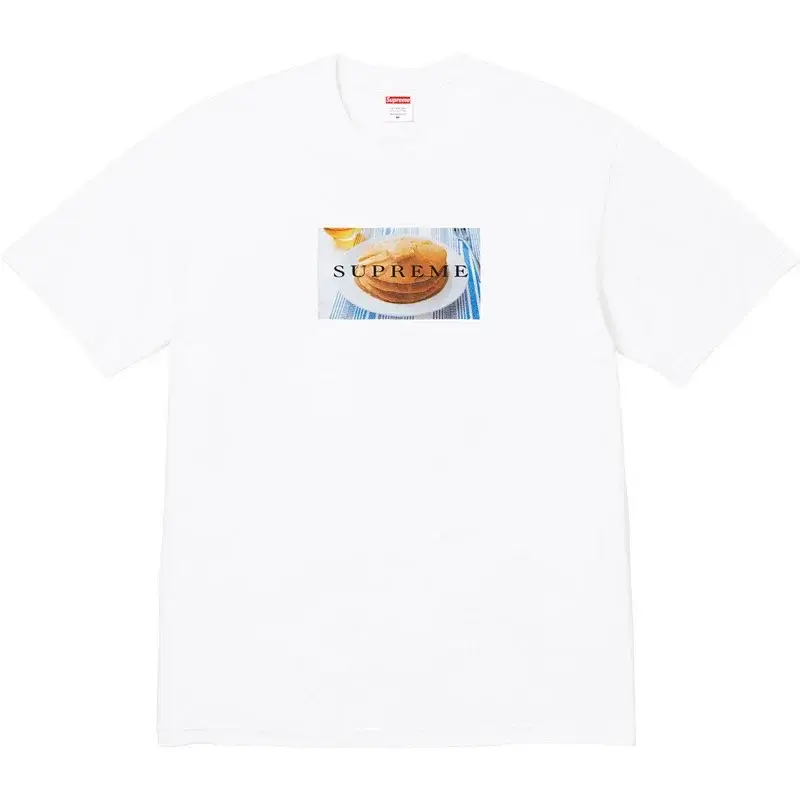 Supreme White Pancakes Tee