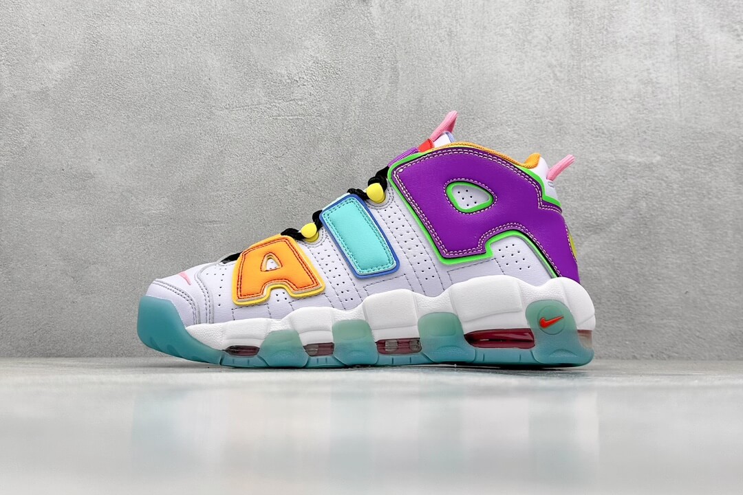 Nike Air More Uptempo Colorful High-Top Sneakers