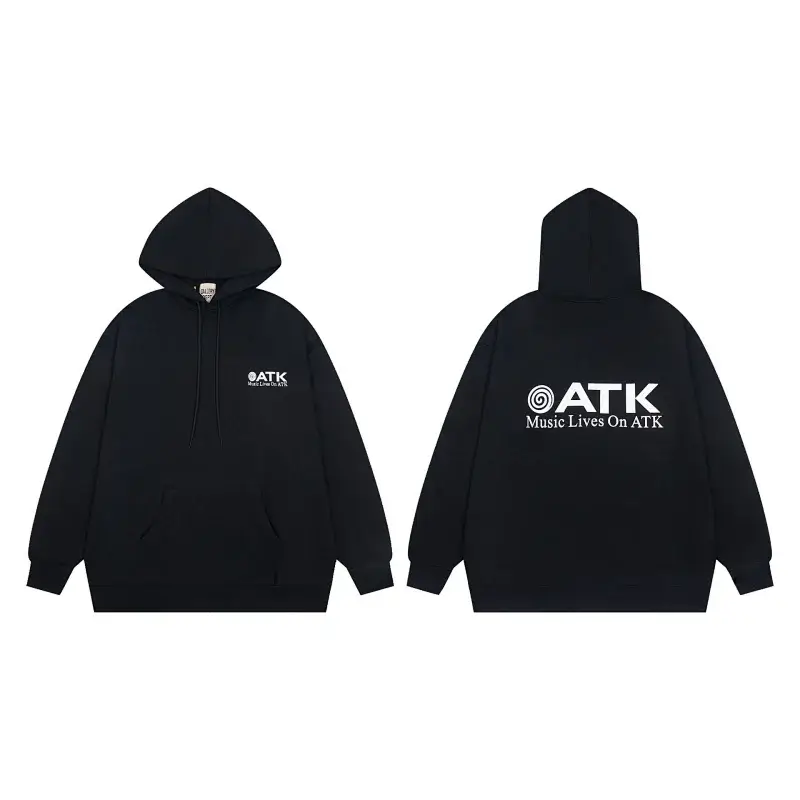 ATK Black Logo Hoodie