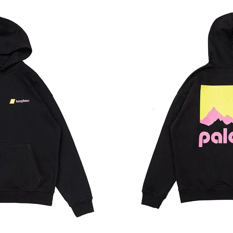 Palace Black Hoodie Berghaus Logo Back Graphic
