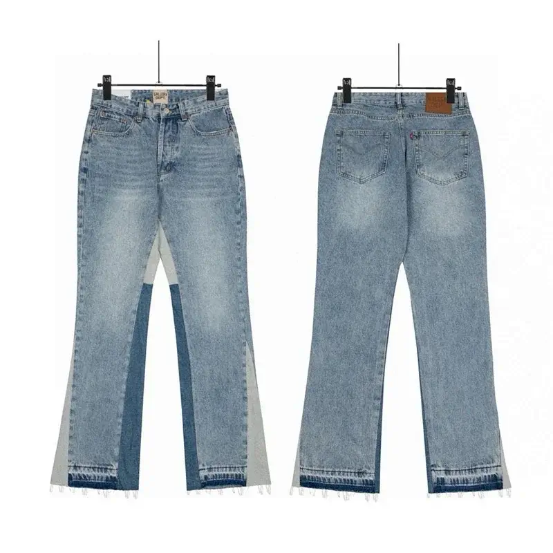 GALLERY DEPT Light Blue Paneled Flared Jeans