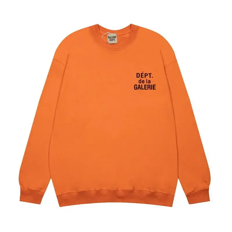 Gallery Dept. Orange "Dépt. de la GALERIE" Printed Crewneck Sweatshirt